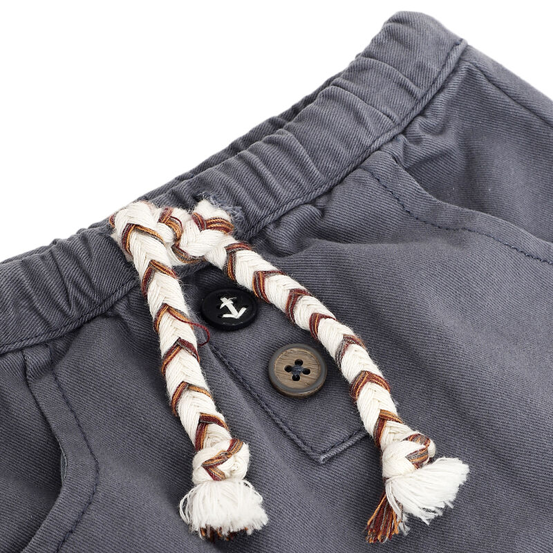 Boys Dark Light Blue Printed Shorts image number 2